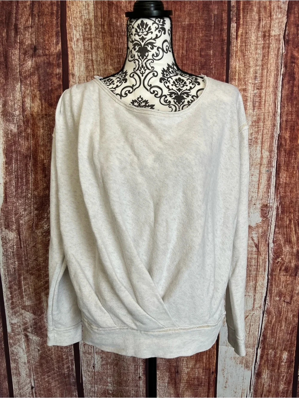 Free People | Front Twist Crossover Pullover Sweater